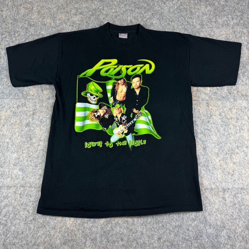 Vintage Poison 2000 Power to the People World Tour T-Shirt